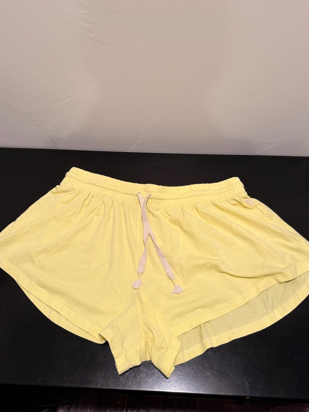 UGG Women's Light Yellow Athletic Lounge Shorts